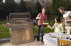 Posezen� u exkluzivn�ho plynov�ho grilu Electrolux